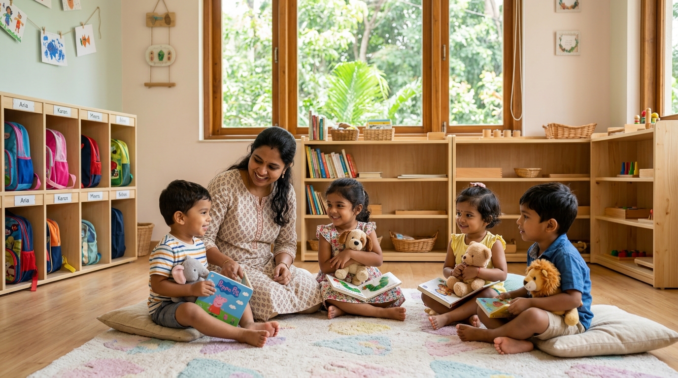A calm routine for Day Care families.